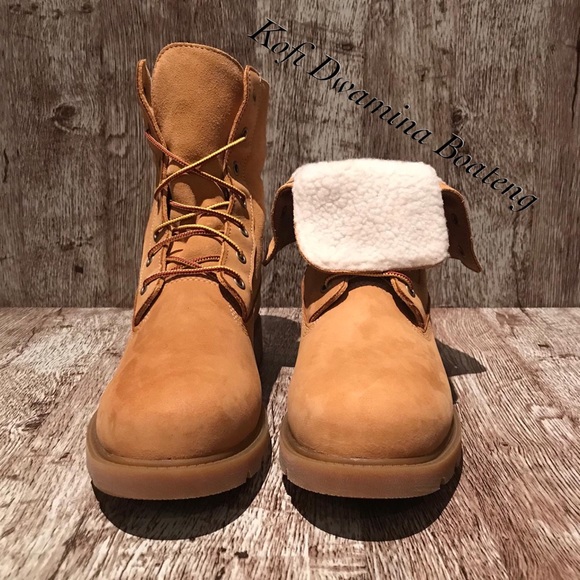 Timberland Linden Wood Fold-Down Teddy Fleec A1KGC - Picture 8 of 8